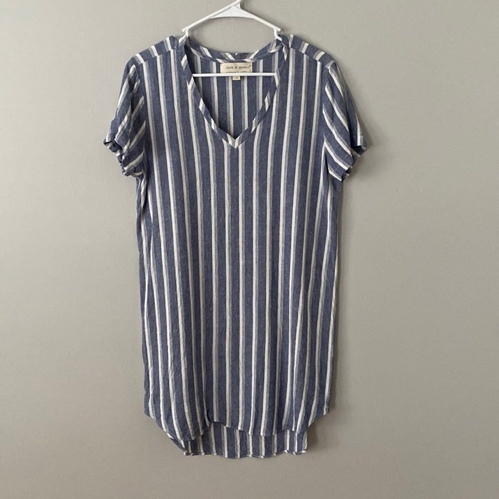 Like-new cloth and stone linen dress